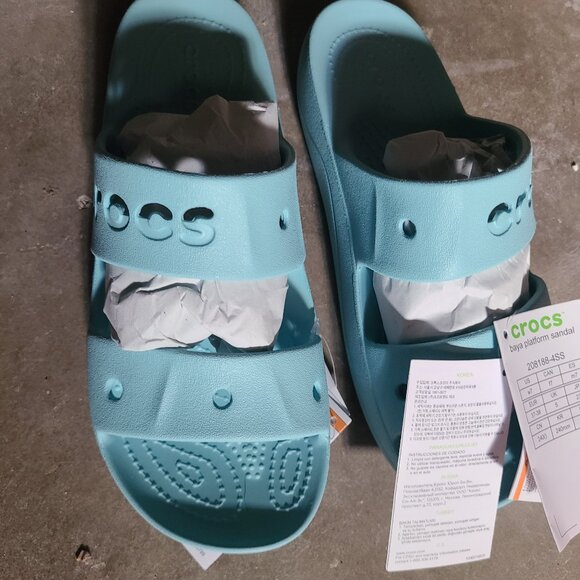 Blue Crocs Slides - Picture 1 of 1